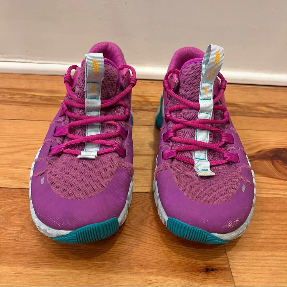 Nike Free Metcon 5 Shoes Women 7.5 Hyper Violet Lazer Orange DV3950-501 Athletic